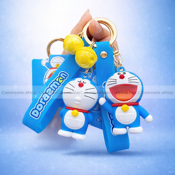 Doraemon Cartoon Keychain with Strap