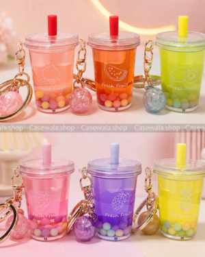 Mini Fruit Drink Keychain