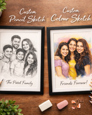 PENCIL & COLOUR PENCIL SKETCH