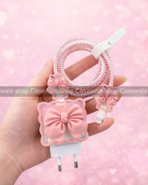Cute Bow Charging Cable & Adapter Set