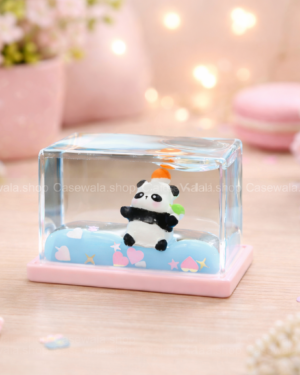 🐼 Cute Panda Liquid Shaker Mini Gift – Kawaii Heart & Glitter Showpiece 💖✨