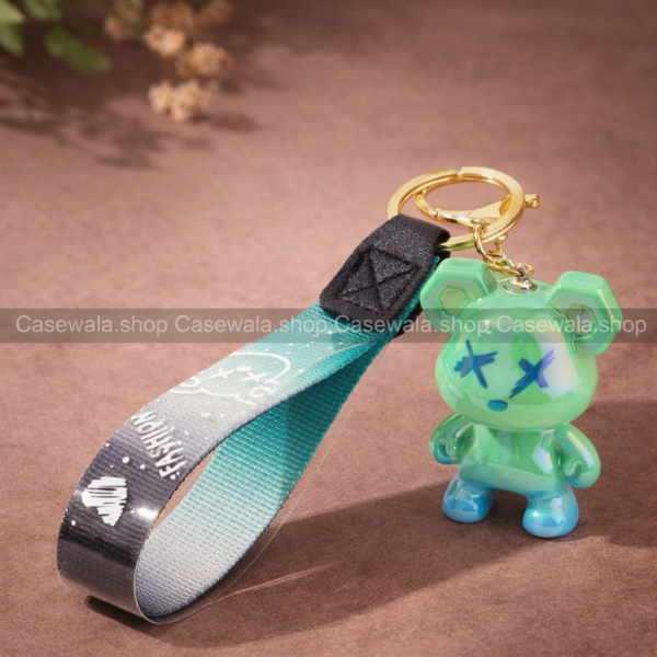 Trendy Bear Keychain with Strap