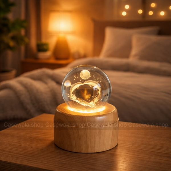 Dolphin Crystal Big Lamp