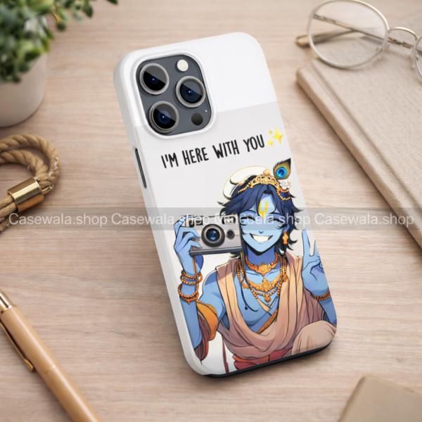 Cute Krishna “I’m Here With You” Premium Phone Case #G020