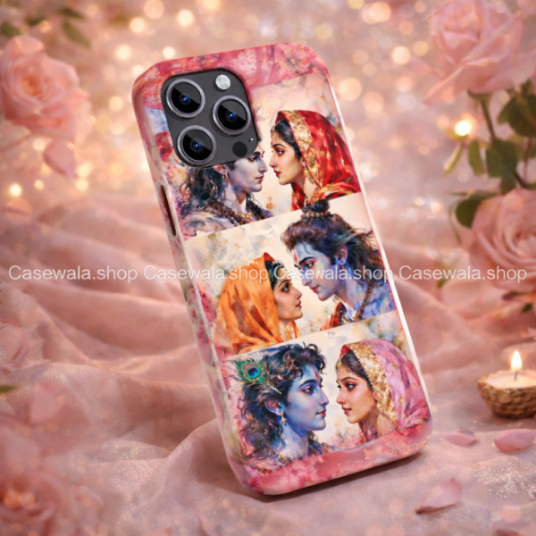 Divine Romance Collage Phone Case (Radha–Krishna Love) #G037