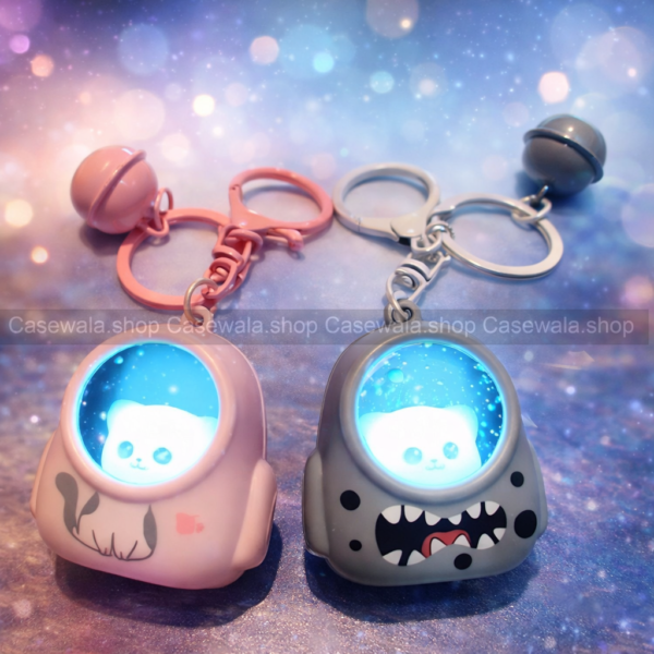 Glowing Cat Keychain – Cute LED Light Keyring
