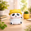 Cute Mini Bamboo Yellow Cap Panda - Night Lamp