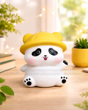 Cute Mini Bamboo Yellow Cap Panda - Night Lamp