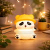 Cute Mini Bamboo Yellow Cap Panda - Night Lamp