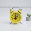 Cute Smiley Face Twin Bell Alarm Clock – Yellow