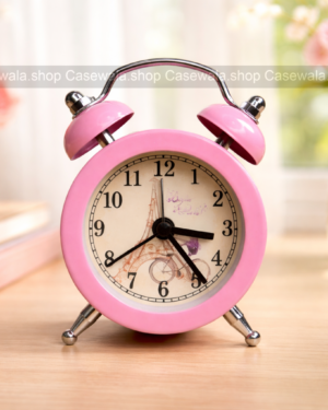 Metal Mini Alarm Clock – Pink