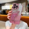 Butterfly Water Glitter Back Case 🦋✨
